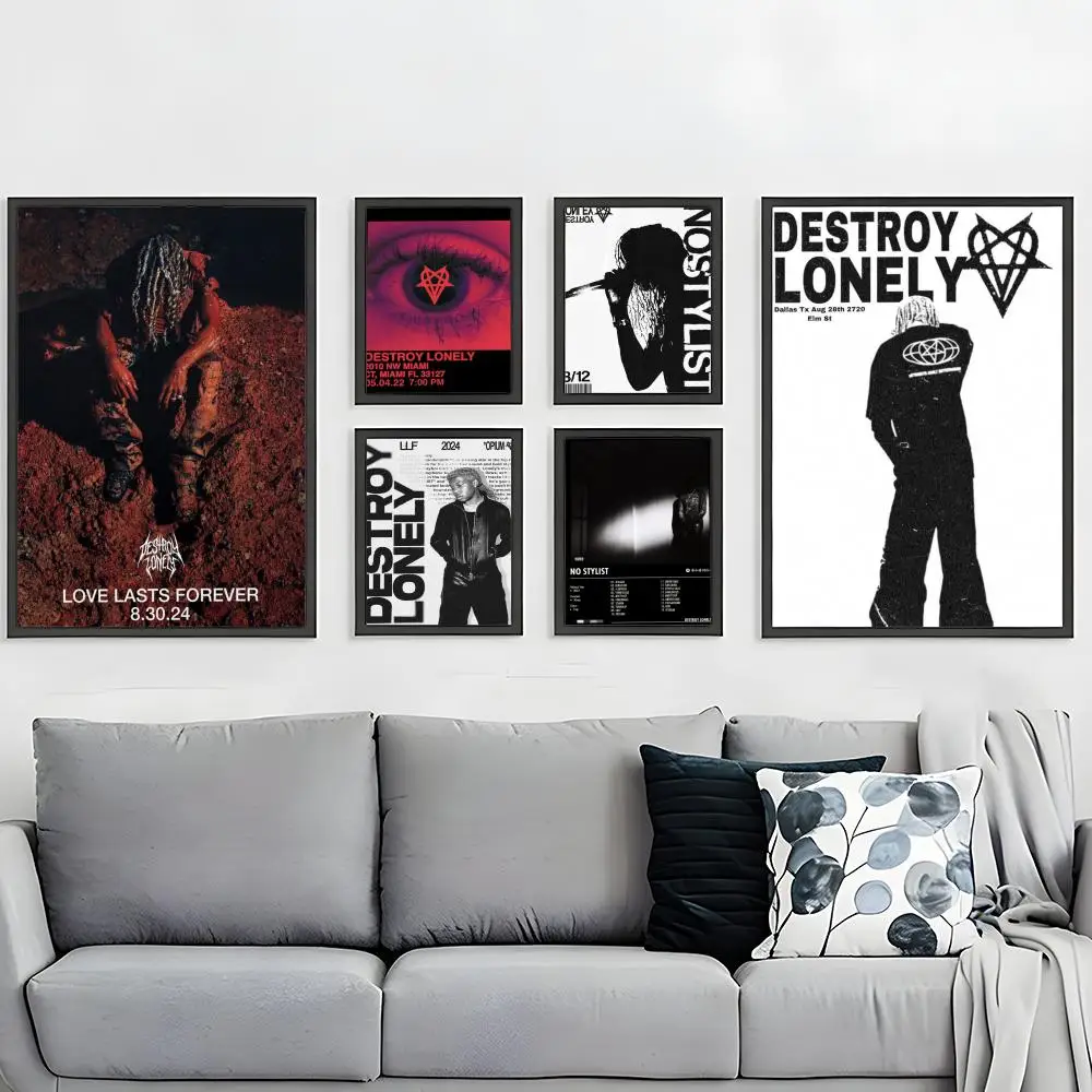 Popular Destroy Lonely Poster HD Waterproof Self-Adhesive Wall Art – Multi-Scene Use, Top Gift Pick