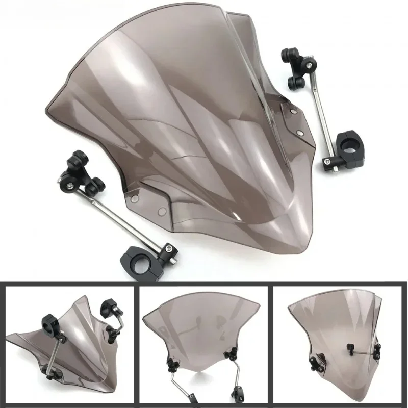 

Motorcycle windshield with adjustable bracket suitable for Kawasaki Z1000 Z800 Z250 Z300 Z750 Z750R ER4N ER6N ER6F ER 6N 6F