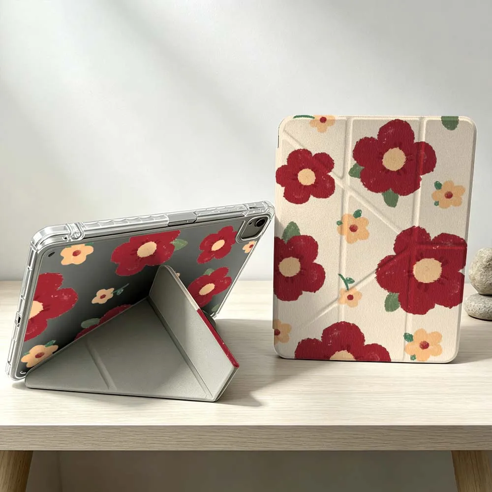 

Design Floral Art Patterns Soft For iPad Pro Air mini 6 5 4 3 2 1 11th 10th 6th 5th M5 M4 M3 M2 9gen Foldable 3Y Tablet Case