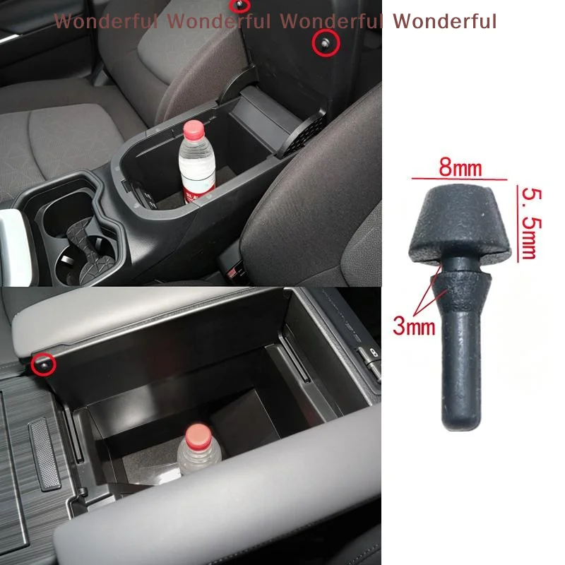 Car Interior Organization Center Console Storage Box Rubber Armrest Tray for Avensis II T250 Camry XV20 XV40 Auto Accessories