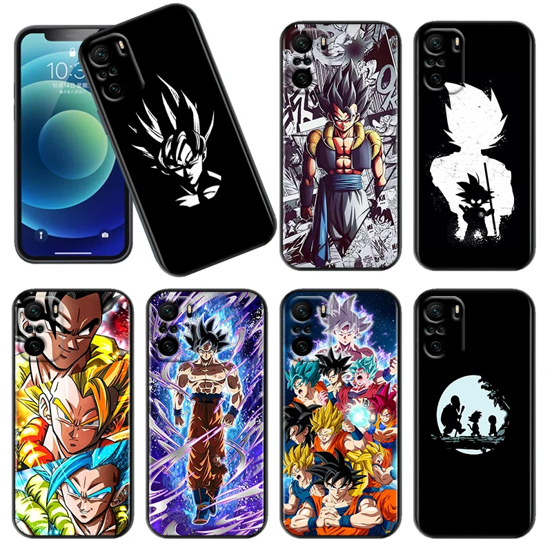 Anime D-Dragons Balls cool Phone Case For Xiaomi Redmi Note 12 11E 11S 11 11T 10 10S 9 9T 9S 8T Pro Plus 5G Black Cover