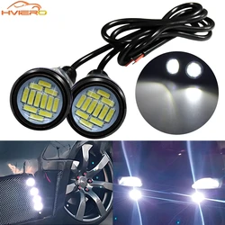 2X 23mm 12Smd DRL Day Light Eagle Eye Turn Signal White Yellow DayTime Running Lights Spot Backup Car Motor Led Parking Day Lamp
