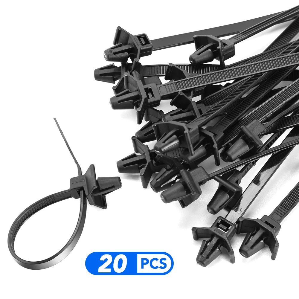 Car Wire Harness Fastener Cable Ties For Ford Focus 2 3 mk2 Fiesta Fusion VW Polo Golf 4 6 5 MK4 Passat B5 B6