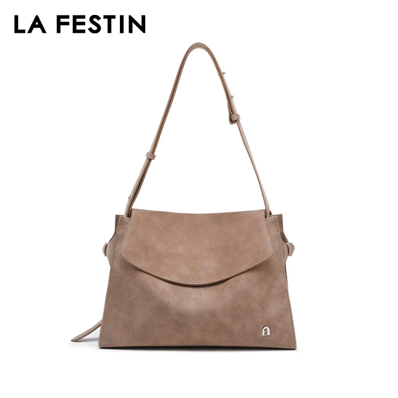LA FESTIN Original Brand Women\'s bag 2025 New Leather Shoulder Crossbody Bag Tote Bag Designer Luxury Bag Large Capacity Handbag