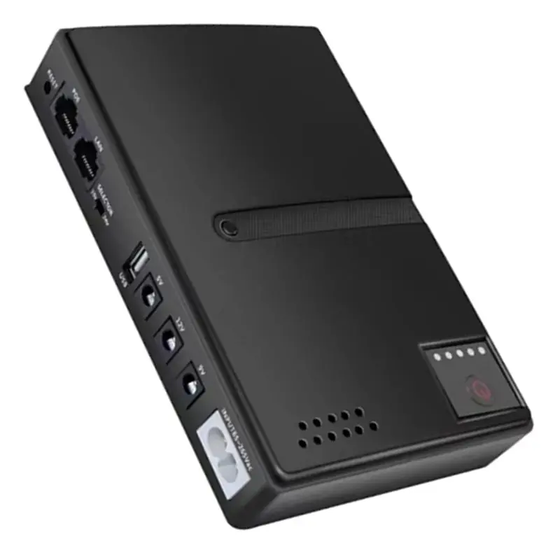 ABFU-Uninterruptible Power Supply Mini UPS Backup 18W DC1018L AC220-265V 5/9/12V Output For Router Mobile EU Plug