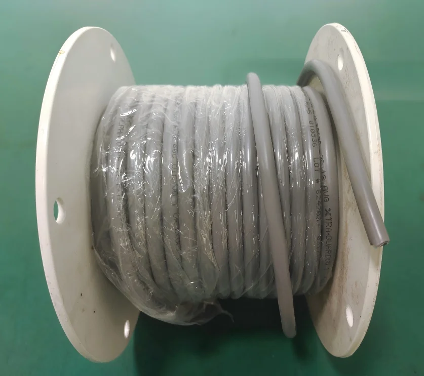 UL2464 18AWG 2C Shielded Cable, Gray PVC Electronic Wire, 300V 80℃, 5.74mm OD, Tinned Copper, Industrial Control