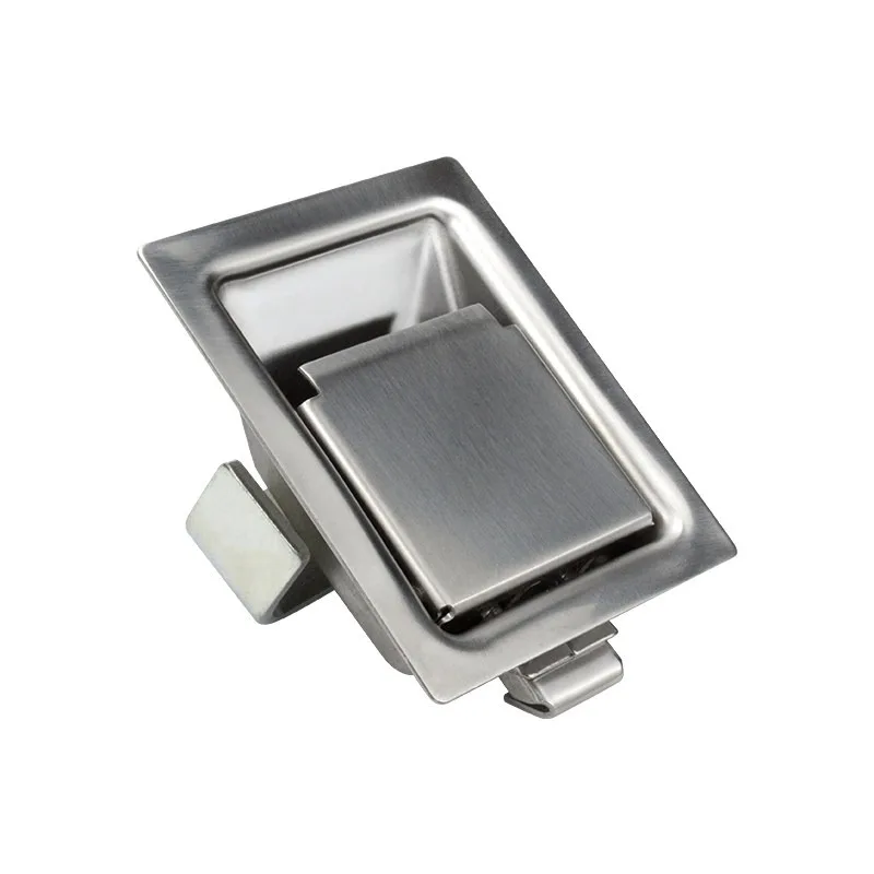 304 Stainless Steel And Iron Small Panel Lock Hasp Latch Cabinet Chassis Equipment Engineering Vehicle Car Panel Hardware Lock