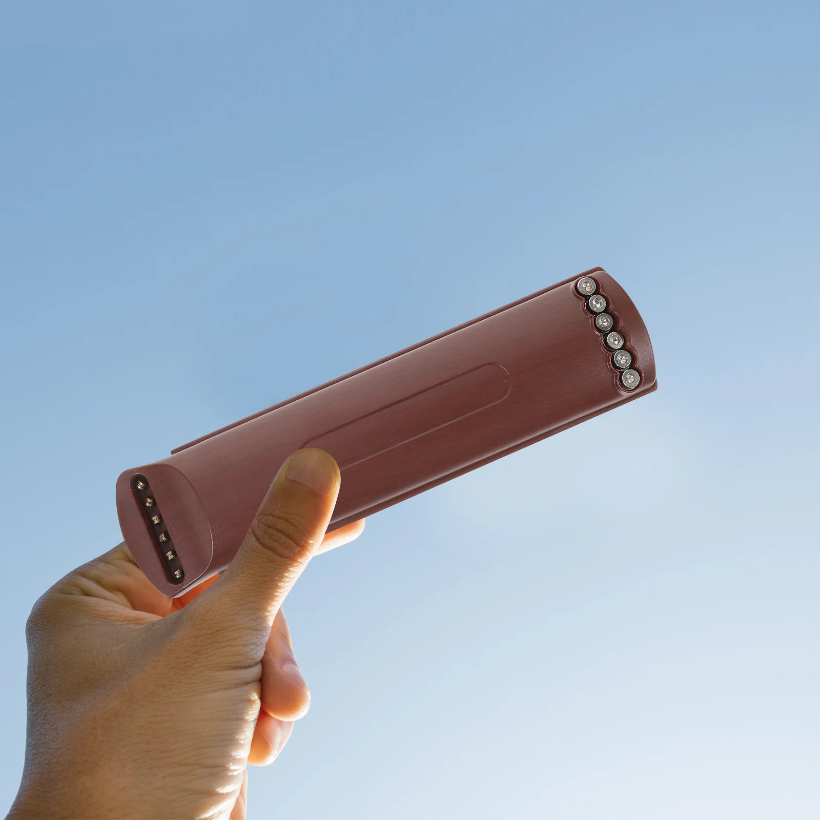 

Pocket Acoustic Guitar 6 String 4 Fret Practice Tool Portable Chord Trainer Finger Sensitivity Training Gadget Brown