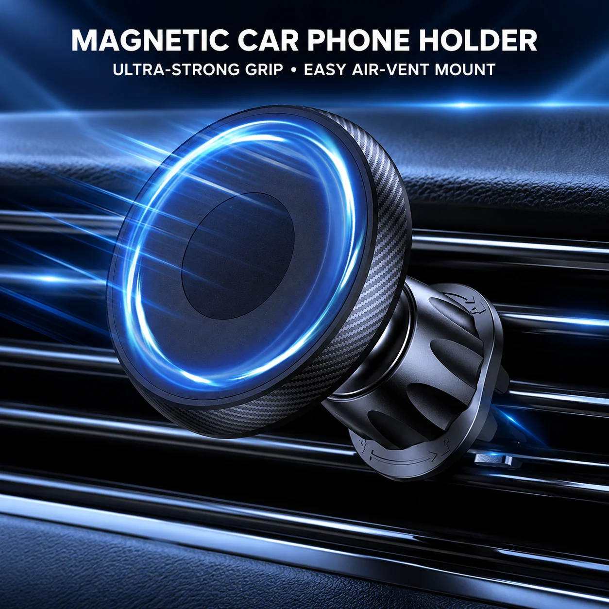 TOPK Air Vent Car Phone Holder, Magnetic Stand For Magsafe iPhone 15 14 13 Pro Max Samsung Xiaomi