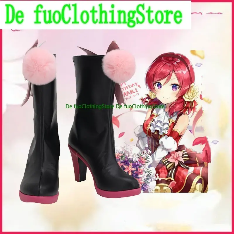 

Взрослый Love Live LoveLive Honoka Kousaka Minami Kotori Sonoda Umi Yazawa Nico Rin Maki Hanayo Обувь для косплея Сапоги De Fuo Одежда