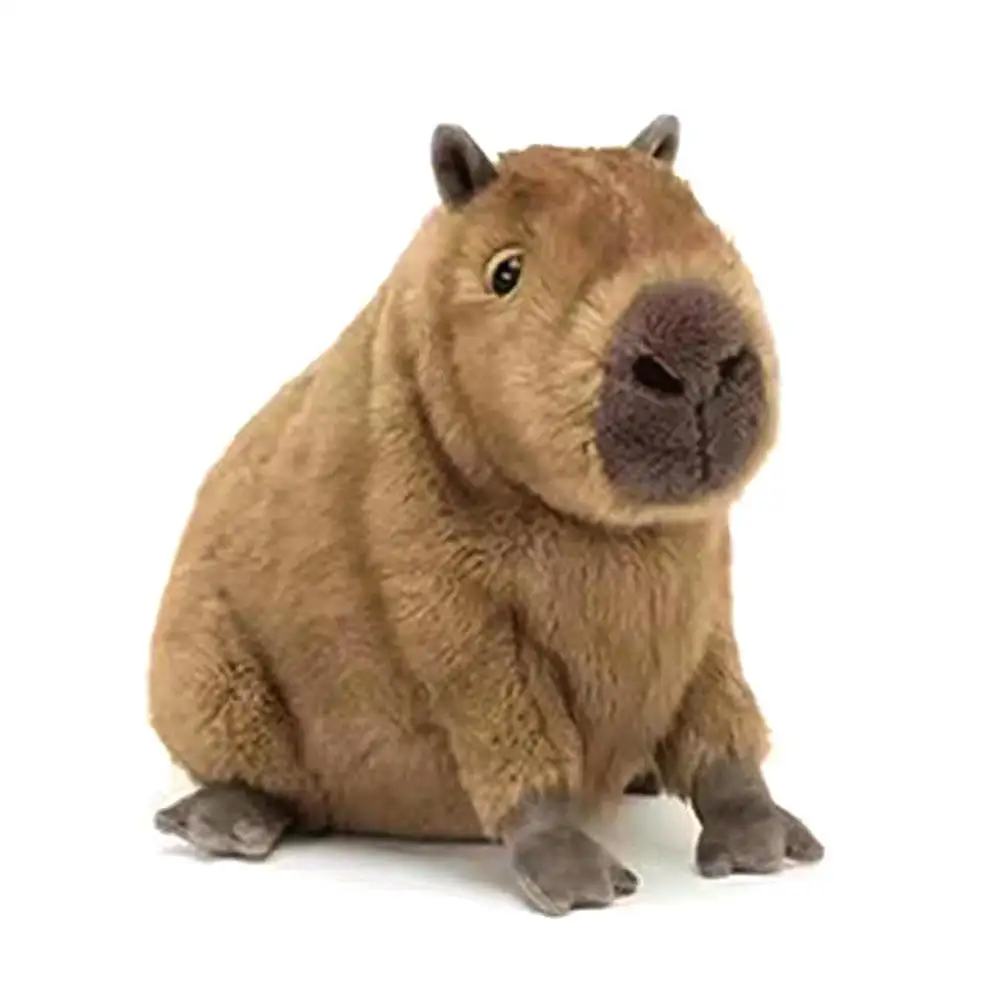 Stuffed Capybara Plush Realistic Capybara Plushies Toy Simulation Soft Crawling Stuffed Toys Adorable Plush Pillow Unique Model