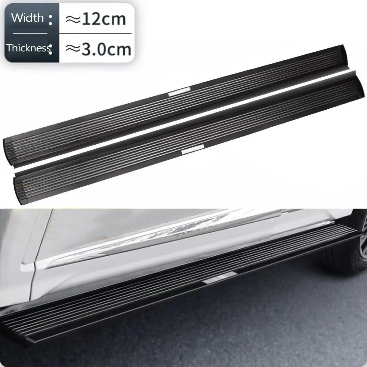 2Pcs Fit for New 2023 2024 Honda Pilot Side Step Pedal Running Board Nerf Bar