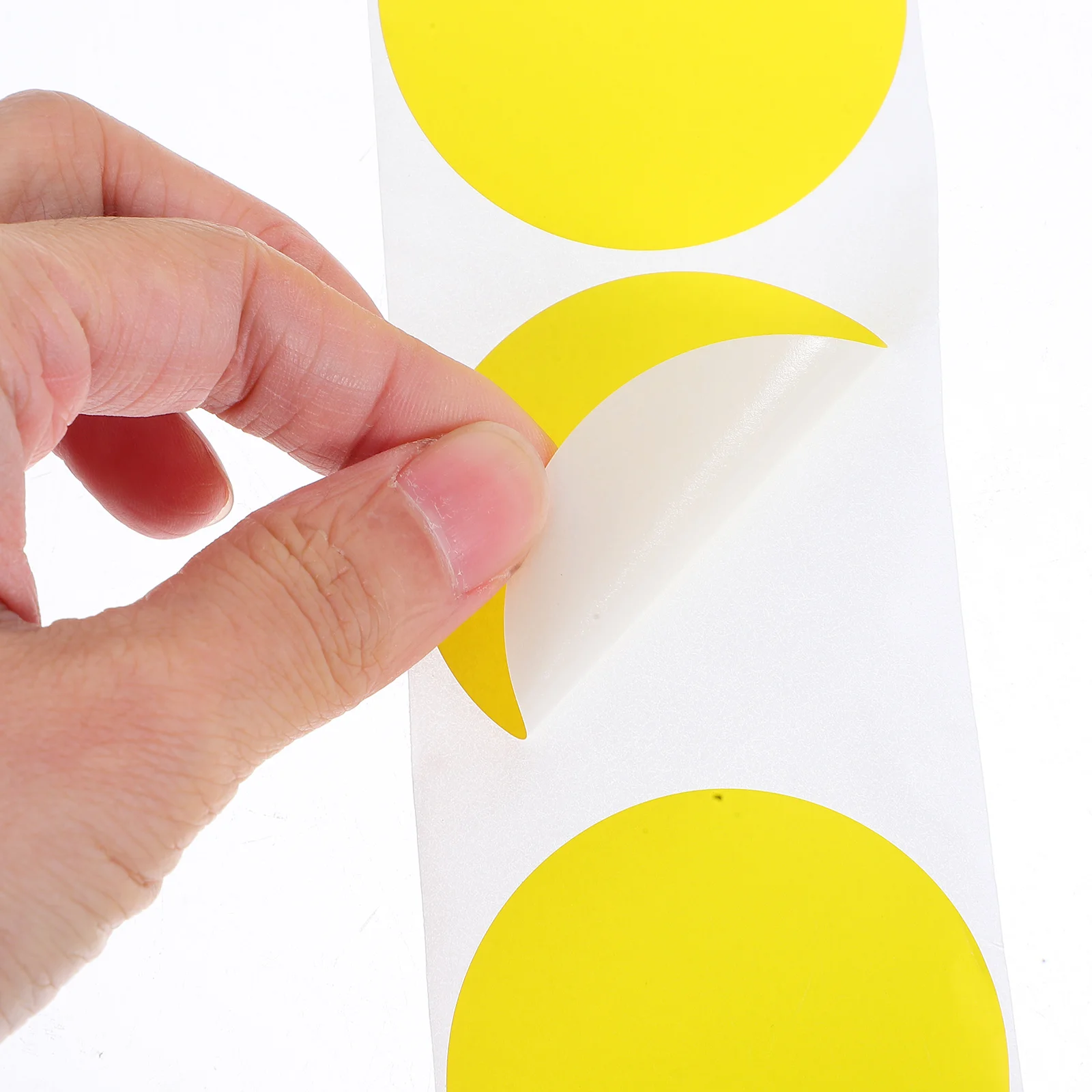 

2 Rolls Round Thermal Printer Labels Self-Adhesive Waterproof Colorful Stickers for Logistics Organization Printed Round Labels