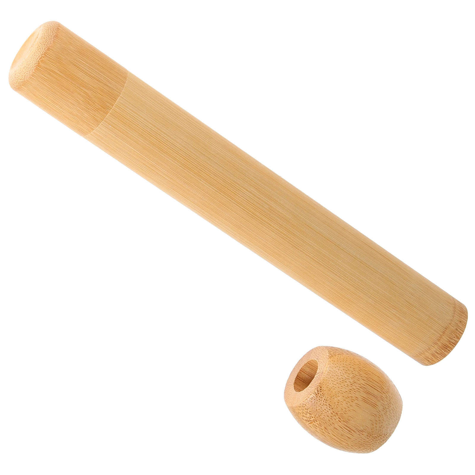 

Bamboo Toothbrush Holder Travel Case Rack Flower Shape Storage Stand Bathroom Desk Lightweight Portable Smooth Edge Bamboo Pen