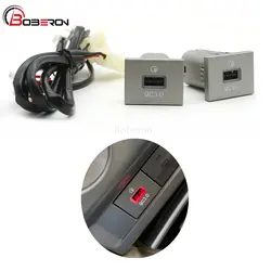 실버 USB 플러그 자동차 충전기 소켓 USB 충전 콘센트 전원 공급 장치 어댑터, 포드 포커스 2 mk2 2009 2010 2011 액세서리