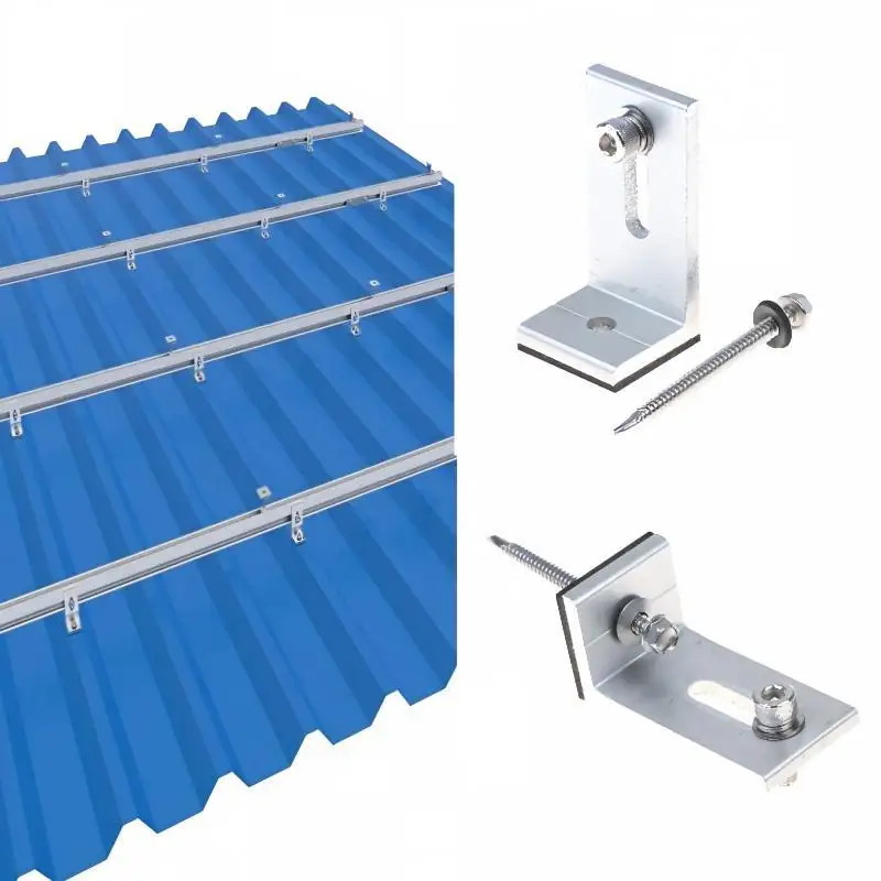 【CCA】Aluminum Solar Panel Mounting L Bracket PV Connection Rail Cross Interconnects For RV Boat Off Roof Solar Installation