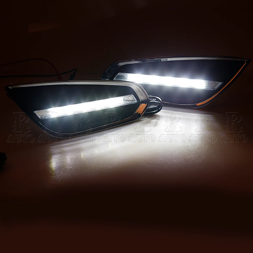 R-AUTO 1Set LED DRL Daytime Running Light Lamp Fog Lamp Front Light Driving Lamp Foglamp For Volvo S60 V60 2011 2012 2013