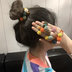 New Korean Star Girls Cute Rubber Hair Band Head Rope Women Wide Edge Hair Ties High Elastic Hair Accessories Headwear Sale
