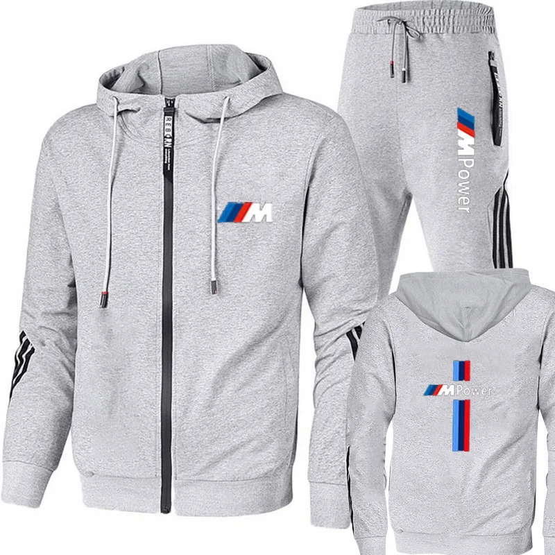 2025, BMW Limited, neue Marke Herren-Herbst- und Winter-Hoodie-Sets, lässiges Sport-Hemd, Trainingsanzug, Super-Auto-Sportbekleidung + Jogginghose