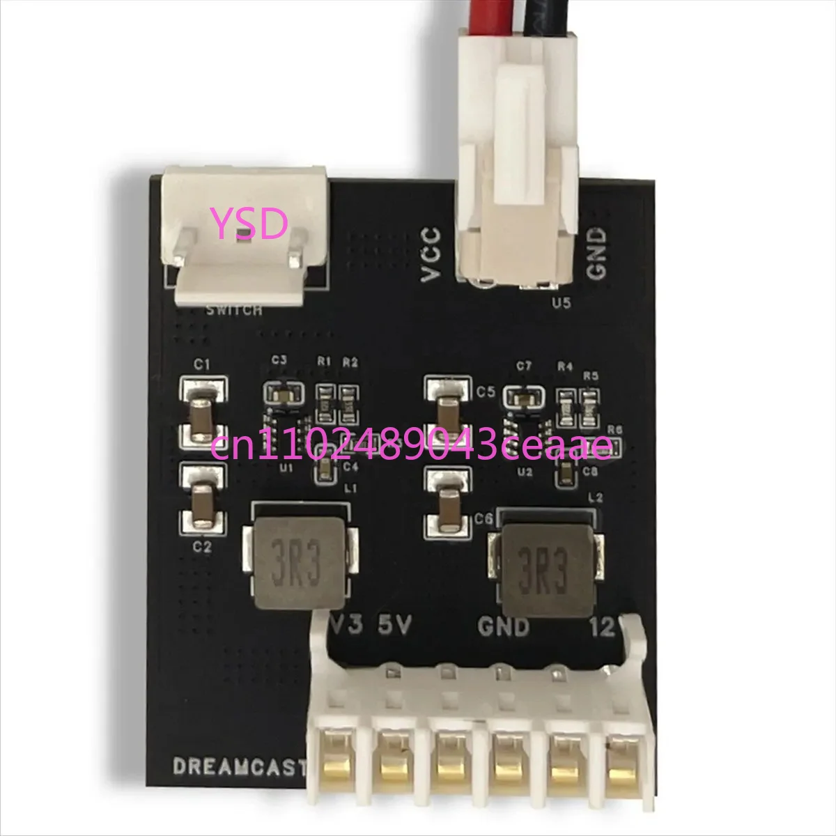 Replacement Type-C Power Board Modification Accessory Fit SEGA Dreamcast Retro Game Console Motherboard