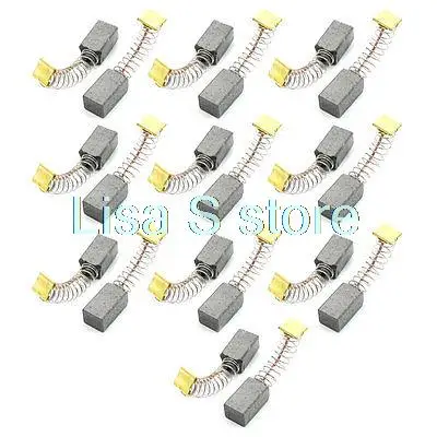 

20 шт. 15/32 x 7/25 x 1/4 дюйма, угольная щетка для двигателя, карбон 12 x 7 x 6,5 мм