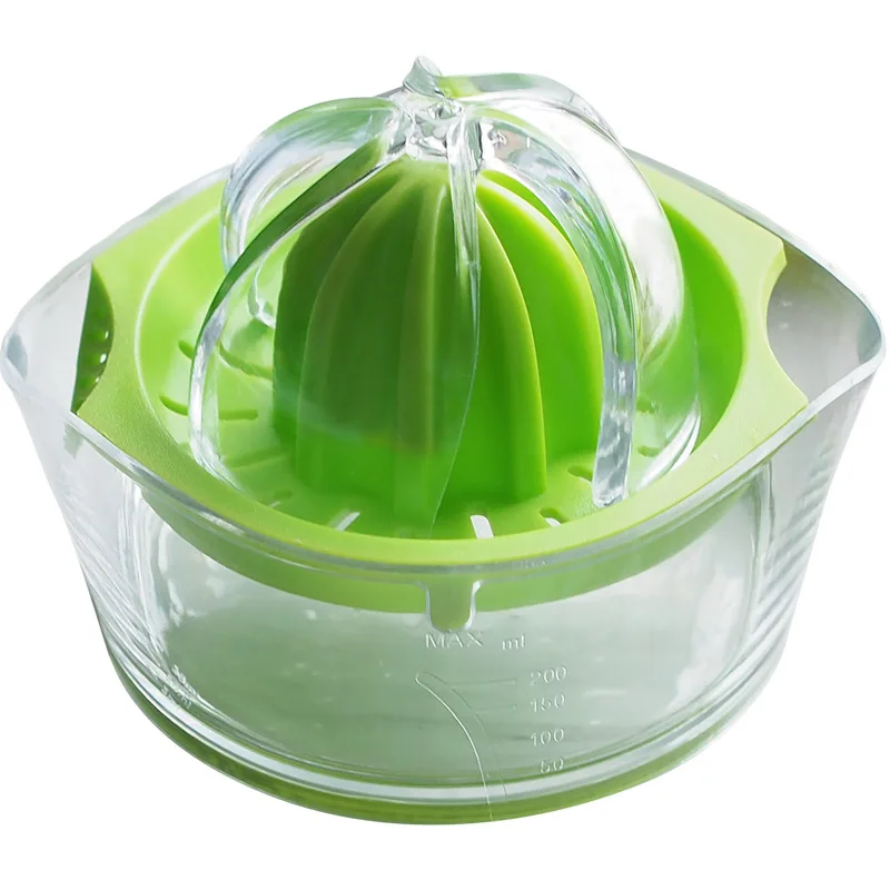 Plastic Manual Citrus Juicer with Scale, Multifunctional Hand Fruit Cup for Orange Lemon