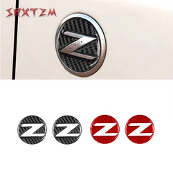 Car Modified for Nissan 350Z Z33 2003-2009 Carbon Fiber Fender Logo Emblem Decoration Sticker Car Accessories