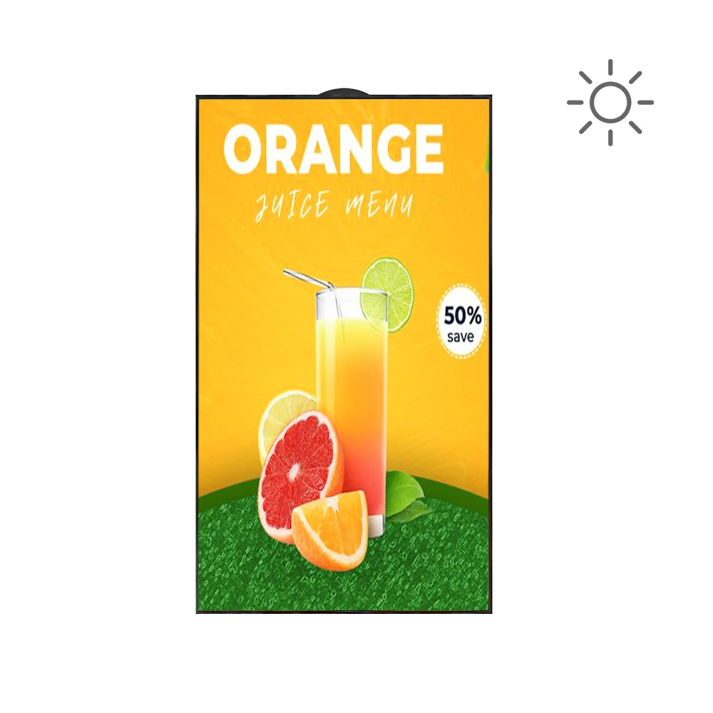 

Shop Window Advertising Machine 43 Inch sunlight Readable 2500nits Indoor Hanging Digital Signage Advertising Commercial Display