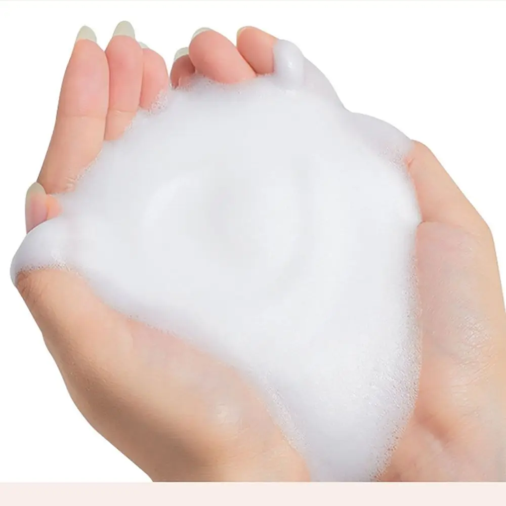 Großer weißer Schaumbecher für das Gesicht, schöner manueller Bubbler aus Kunststoff, leicht zu reinigende Reinigungswerkzeuge für Zuhause