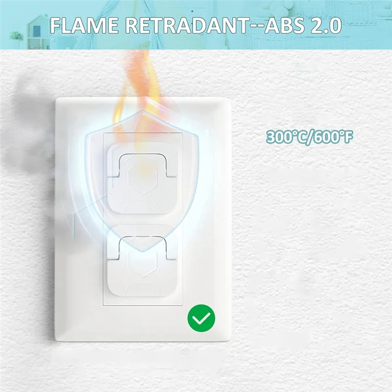 ABGR-детские защитные крышки для розеток, защита от детей, электрическая вилка, защитные крышки для отверстий от ударов, вилка переключателя, блокирующие отверстия