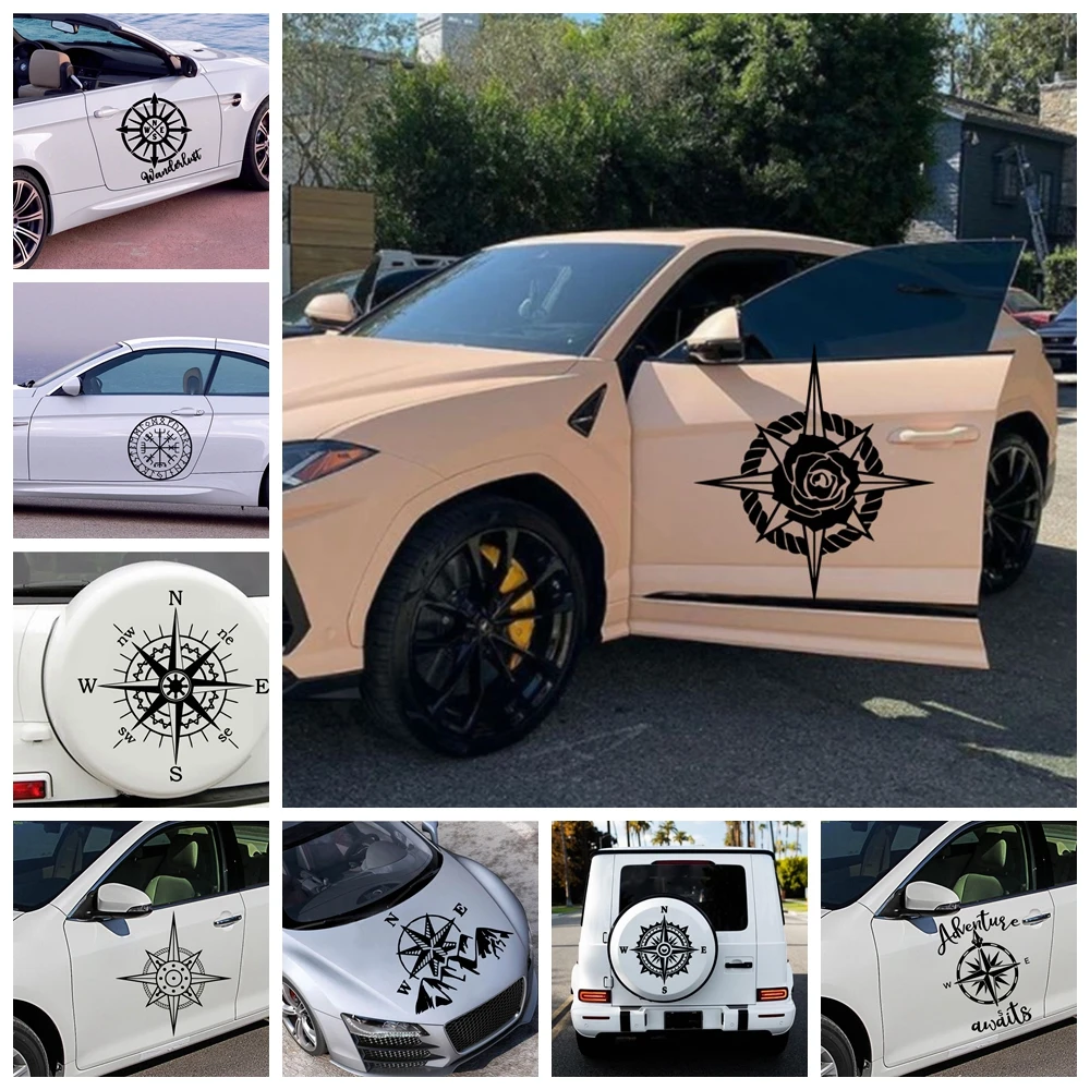 

Compass auto parts waterproof easy to install tear off vinyl sticker for car RV window side