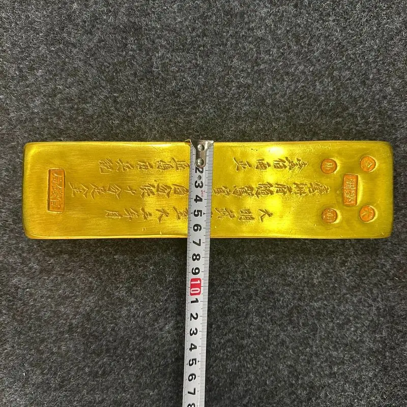 Ancient coins from the Tang, Song, Yuan, and Ming Dynasties, one hundred taels of gold bars, brass craft ornaments