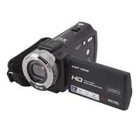 Video Camera Electronic Image Stabilization 3 Inch LCD Display HDV V12 HD 1080P Video Camera Recorder 30MP for Videos Shooting