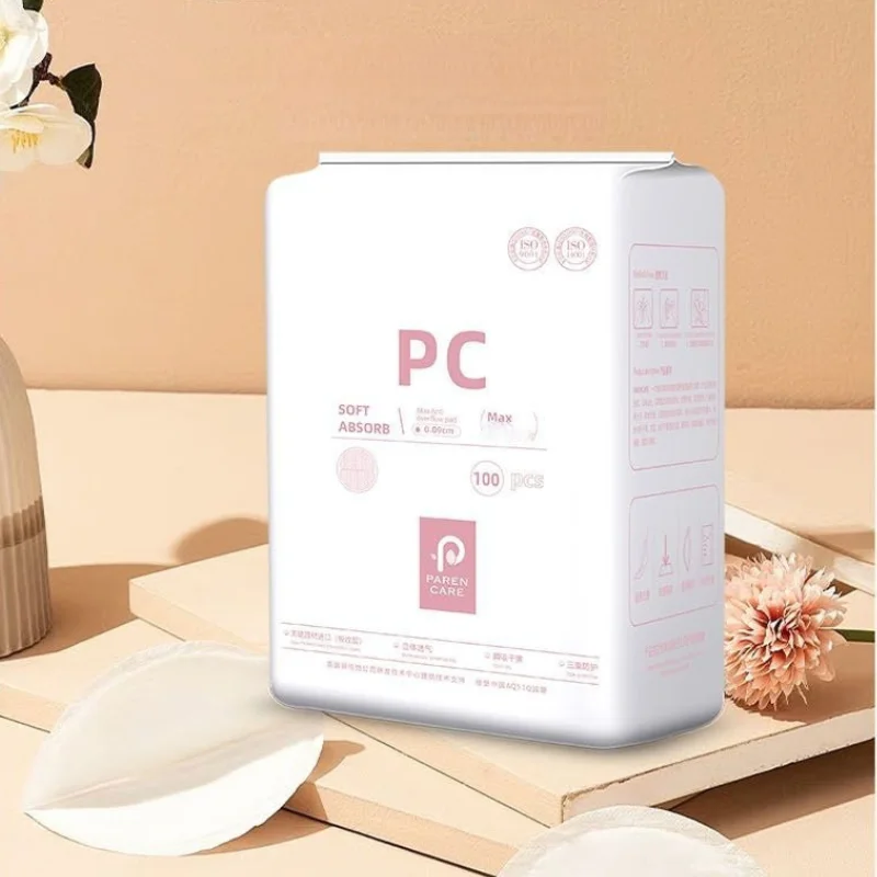 Day & Night Nursing Pads - 100pcs Extra Absorbent Overnight Pack, Maximum Leak Protection for Postpartum Peaceful Sleep