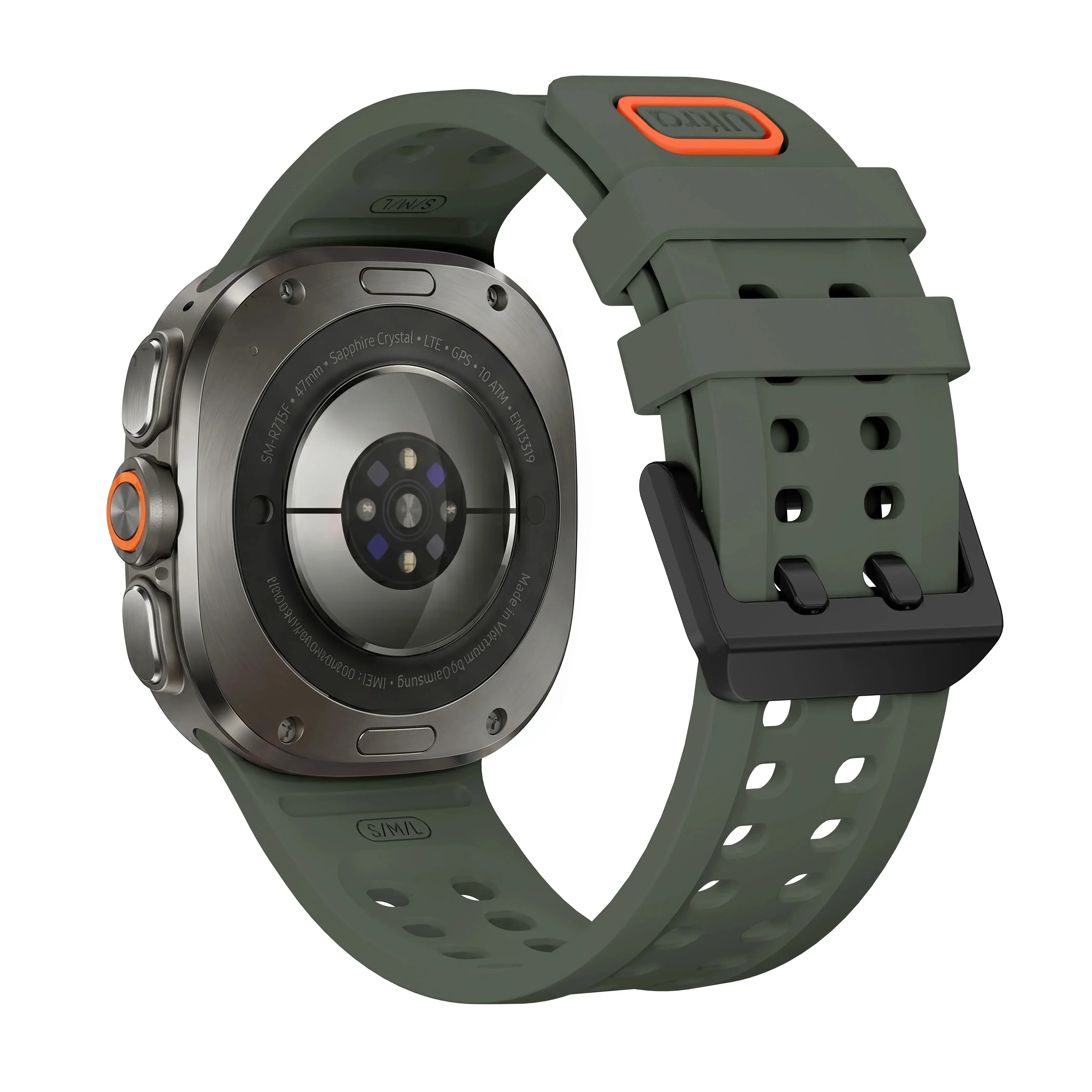 Offizielles Silikonarmband für Samsung Galaxy Watch Ultra 2/1 47mm, atmungsaktives Ocean-Armband für Galaxy Watch Ultra 47mm – Detail 33