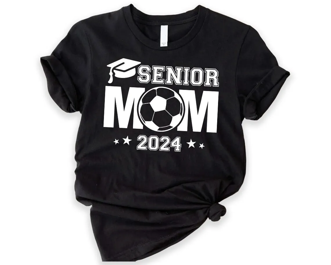 

Senior Mom T Shirt Class of 2024 Proud Night Graduation Family Sports