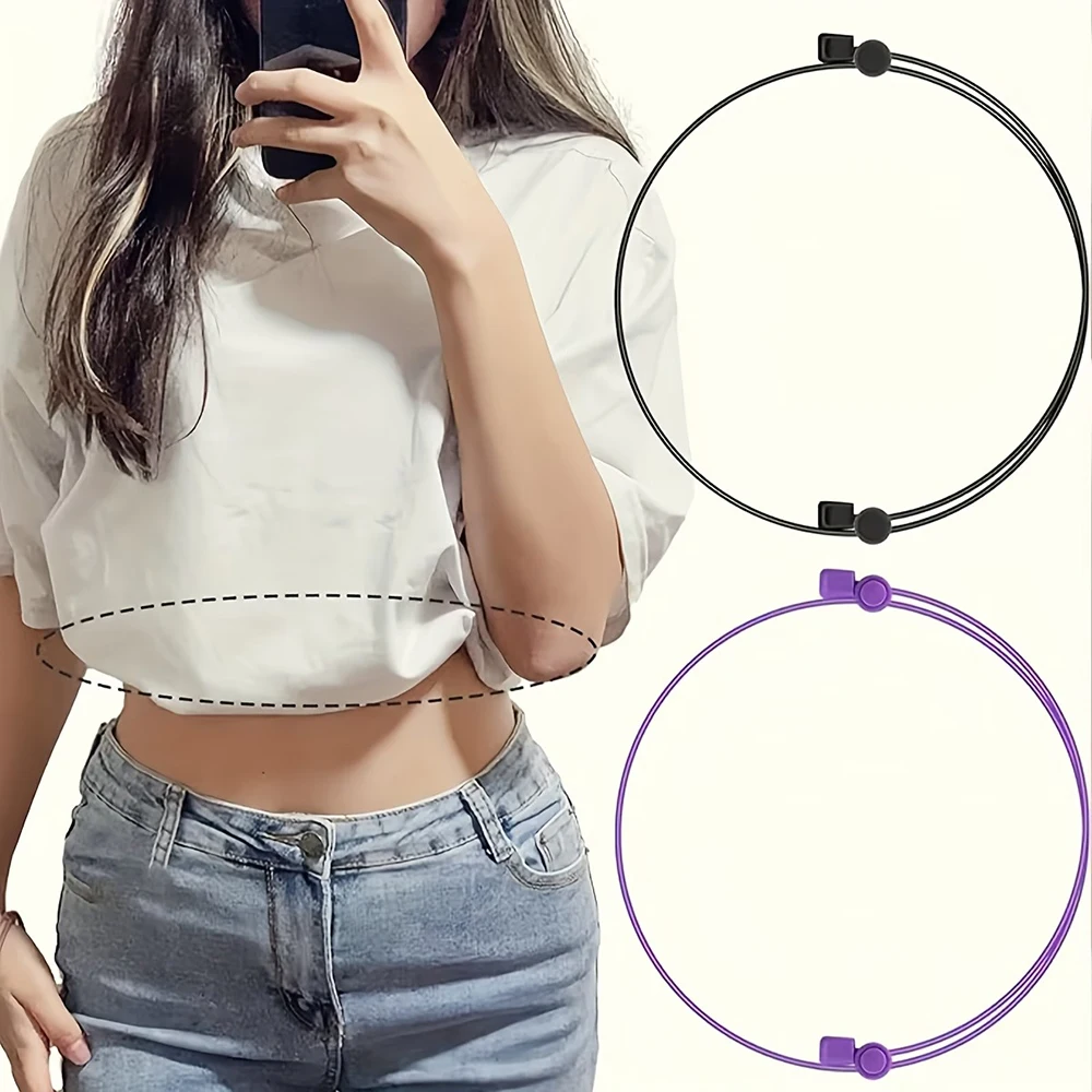 1Pcs Women Shirt Tuck Band Adjustable Crop Tuck Waist Band Tool for Sweater and Shirts Elastic Crop Bands Belt for Women
