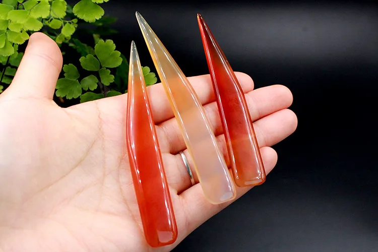1pcs Length 7cm 8cm 10cm Natural Real Agate Knife For Gold Sliver Jewellery Tool Burnisher Polishing Cleaning Wiping Accessories