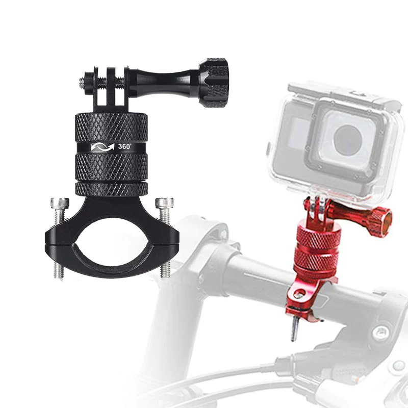 AliExpress DIXSG 360° Rotary Aluminum Bike Bicycle Handlebar Mount for Gopro Hero 13 12 11 10 9 8 Insta360 X5 X4 GO Ultra DJI Nano Action Camera