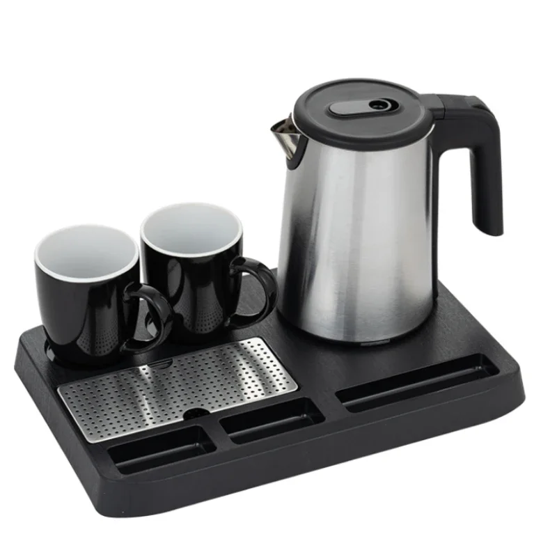 

quick heating 3 layer cool touch body teapot kettle set hotel room tea kettle set for outdoor indoor