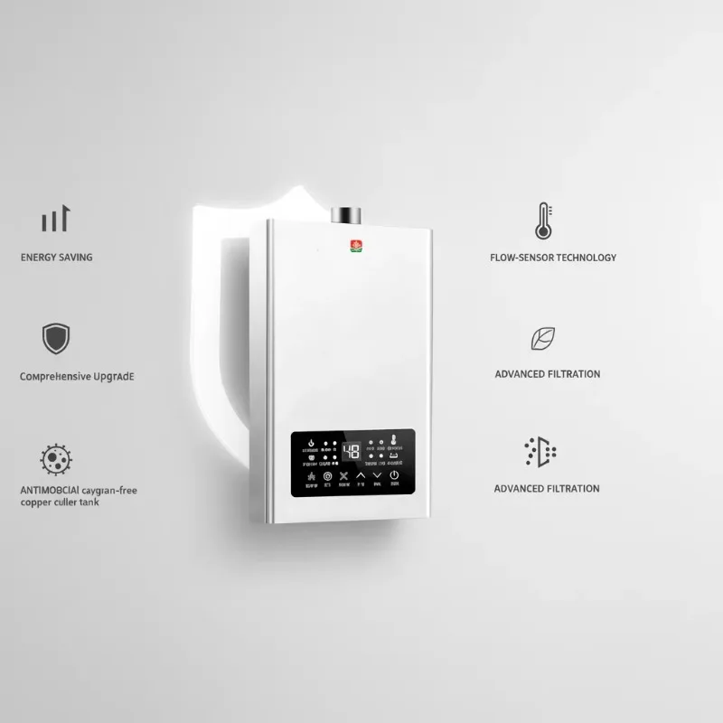 8-16L natural gas thermostatic smart water heater, suitable for outdoor use in family RVs