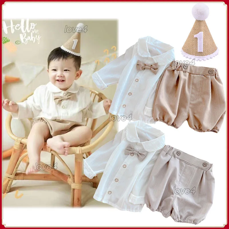 

Baby Boy Christening Baptismal Dedication 1st Birthday Outfit 0-18 Months Infant Boys Photograph Gentlemen Clothes Suit Set