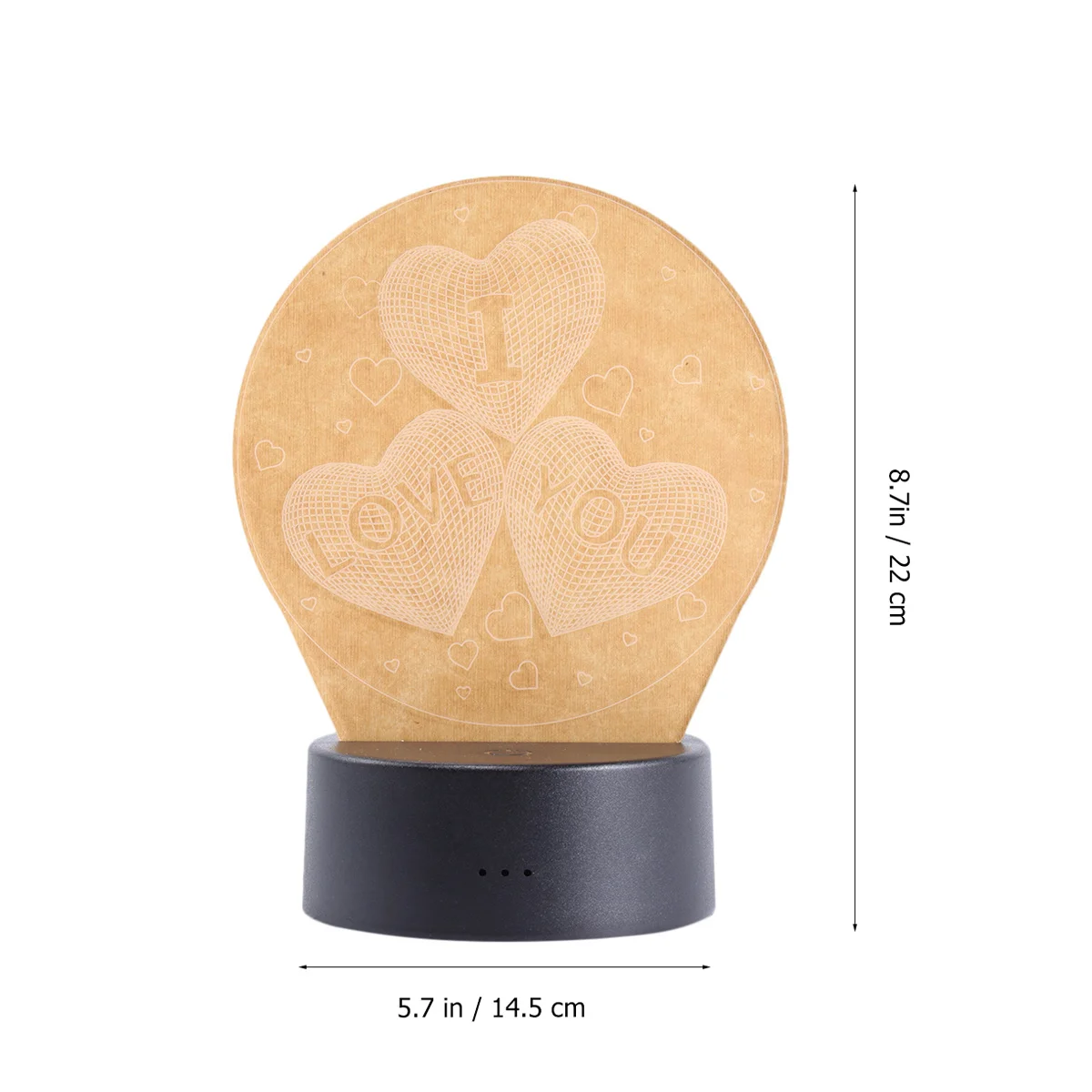 USB 3D LED ضوء الليل للتغيير قوي ABS قاعدة رومانسية غرفة نوم طاولة بار هدية أضواء ليلية الجدول مصباح لغرفة النوم