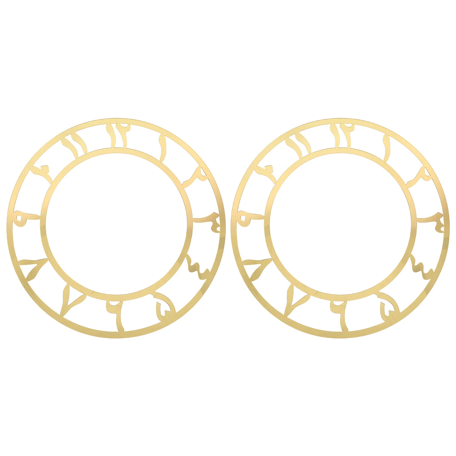 

2Pcs Round Acrylic Wall Clock Stickers Modern Mirror Face Decals for Living Room Bedroom Office Home Decor Wall Clock Sticker