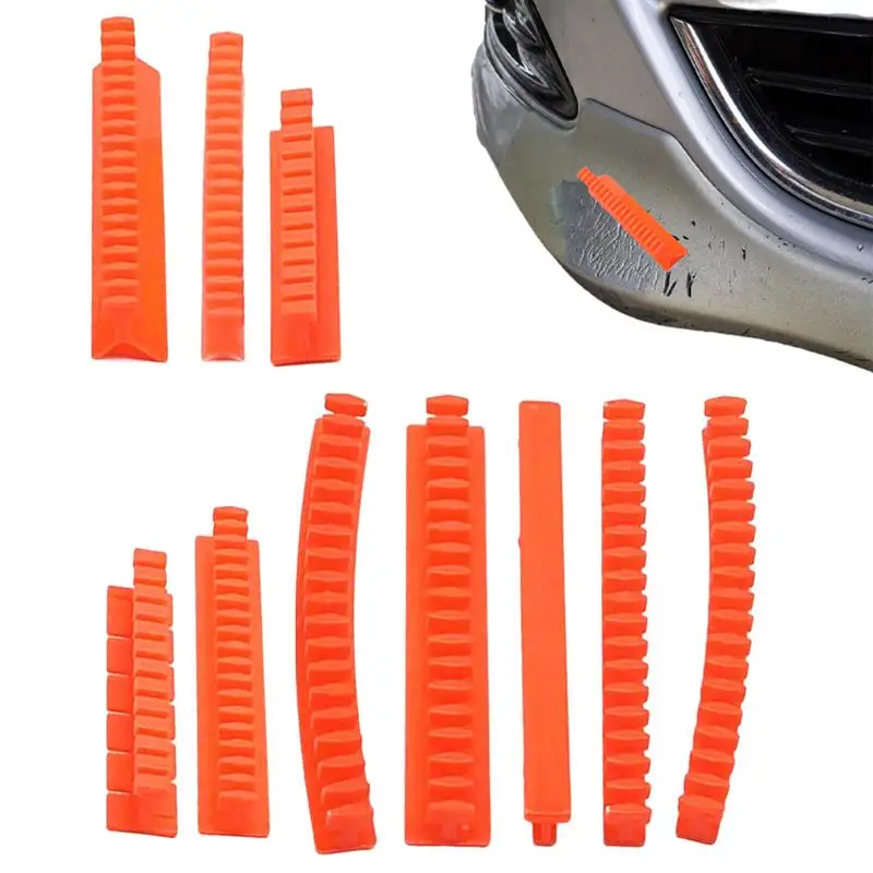 10Pcs Glue Pulling Tabs Car Body Dent Removal Pulling Tabs  right angle depression pull gasket long strip sticky plate pull head