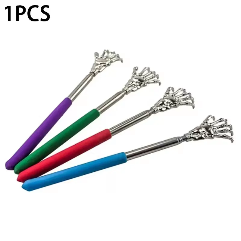 

Telescopic Back Massager Back Scratcher Stainless Steel Itching Massager Devices Extendable Telescoping Itch Stick Health Care