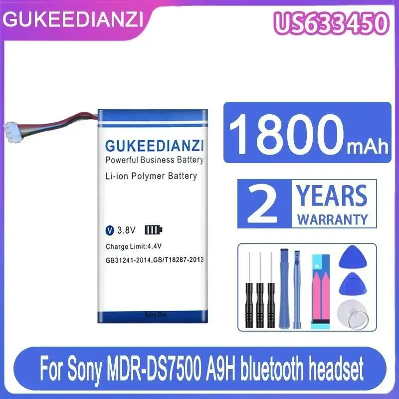 

Reliable Replacement 1800Mah For Sony Mdr-DS7500 US633450 A9H Long-Lasting Performance Wireless Headphones Battery