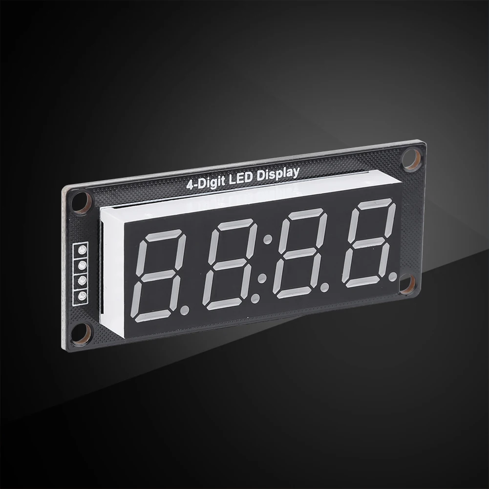 Time Indicator Tube 7 Segment TM1637 LED Display Module 4 Digit Digital Indicator Tube 0.56 Inch Glow Tube Clock
