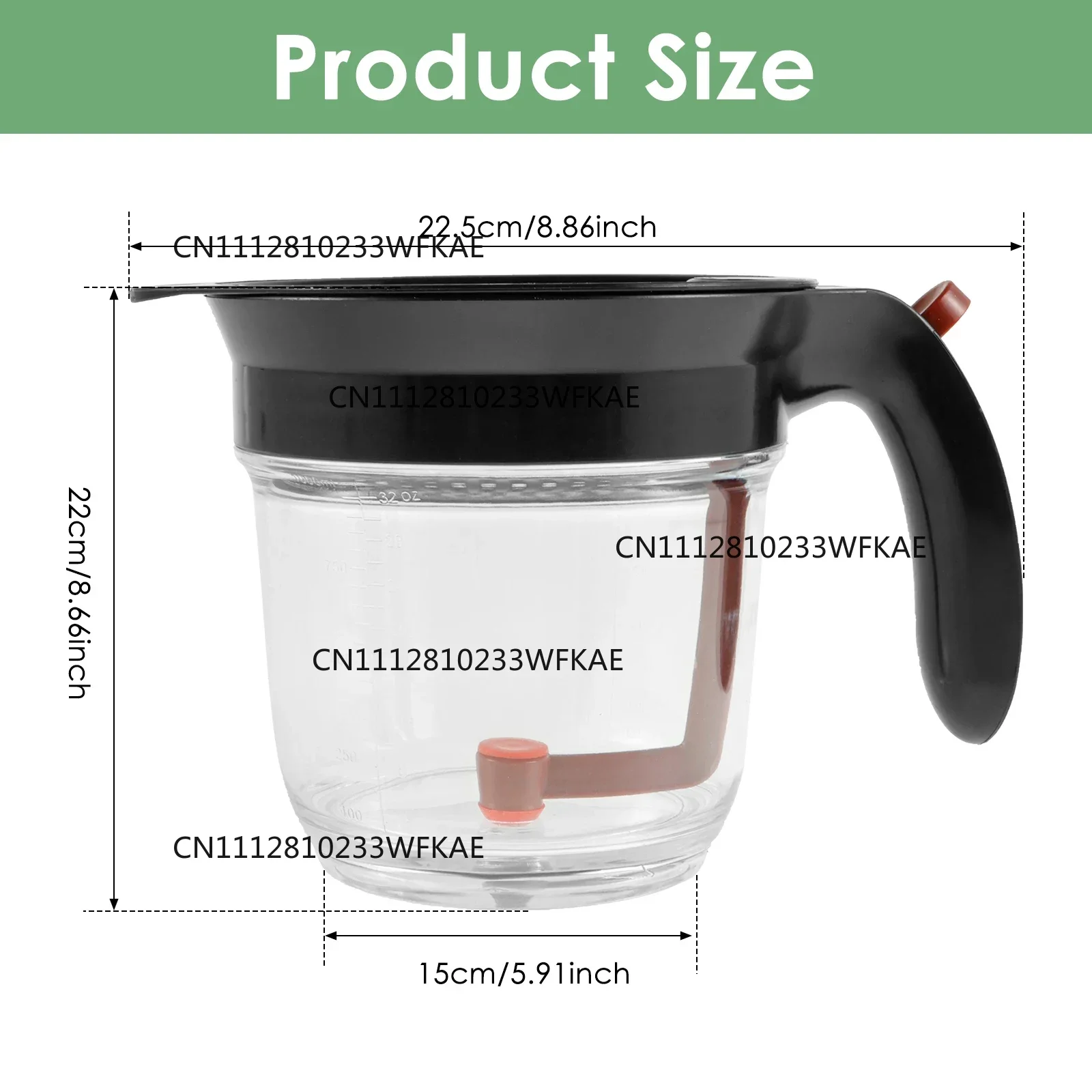1000 ML Fat Separator Plastic Oil Soup Separator with Bottom Release and Oil Strainer Fat Strainer Gravy Separator Measuring Cup
