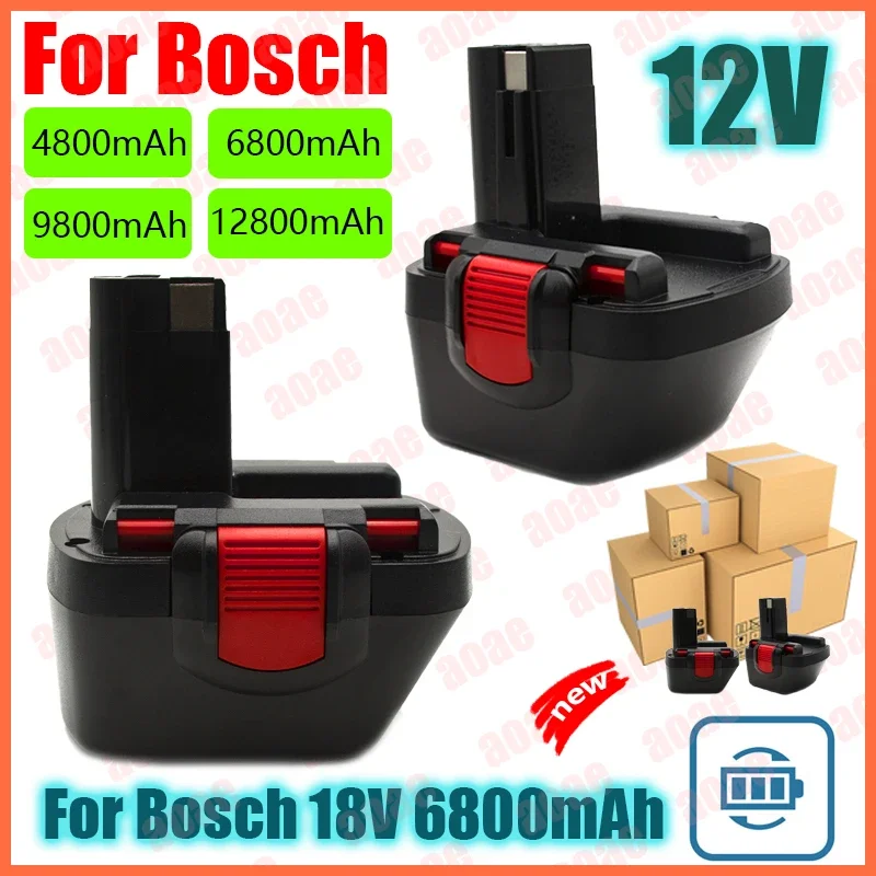 

New for Bosch 12V 6800mAh PSR 1200 Rechargeable Battery for Bosch AHS GSB GSR 12 VE-2 BAT043 BAT045 BAT046 BAT049 BAT120 BAT139